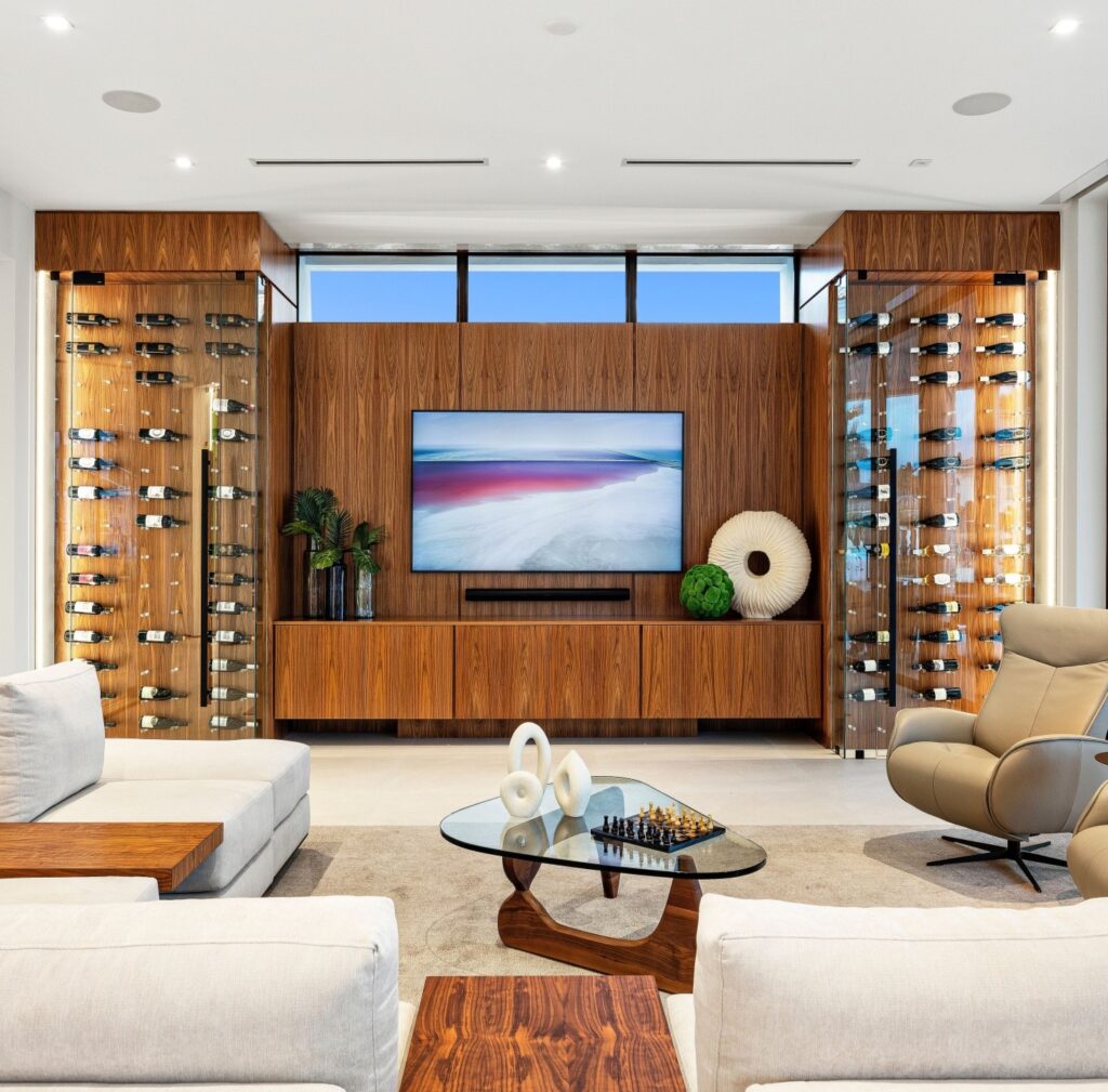 Bamboo wine rack, custom cabinetry in Novi, Northville, Livonia and Plymouth.