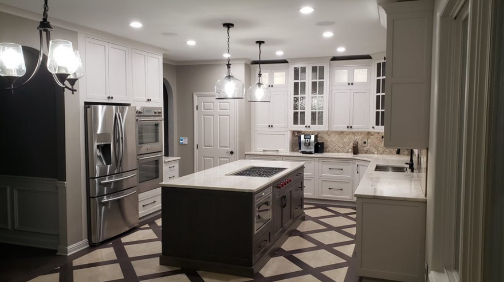 Kitchen remodeling in Northville, MI, with contemporary modern style