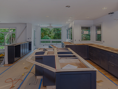 A Kitchen remodeling project in progress at a home in Beverly Hills, MI
