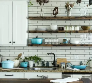 a kitchen counter after home improvement