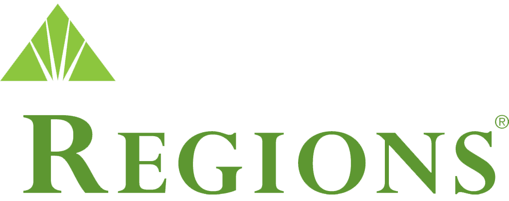 The Regions bank logo with their icon.