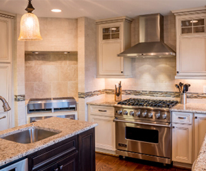 Kitchen renovation with newly furnished cabinets in ann arbor