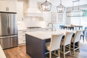 White and Gray Kitchen After a Kitchen Cabinet Design in Livonia, MI